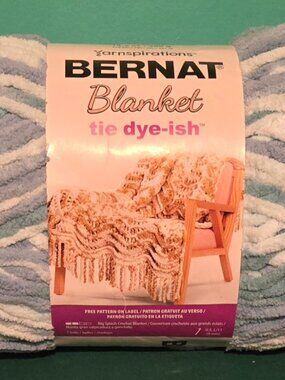 Bernat Blanket Tie Dye-Ish Yarn-Tropical Sea